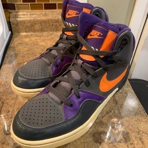 Mens Nike Purple And Orange Shoes 